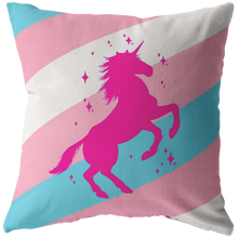 Load image into Gallery viewer, Pillow - Trans Unicorn - FemTops