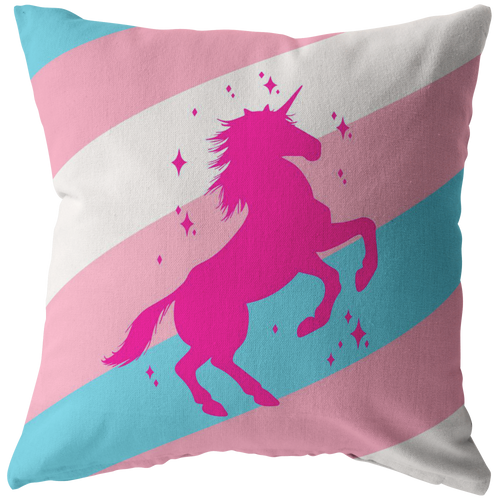 Pillow - Trans Unicorn - FemTops
